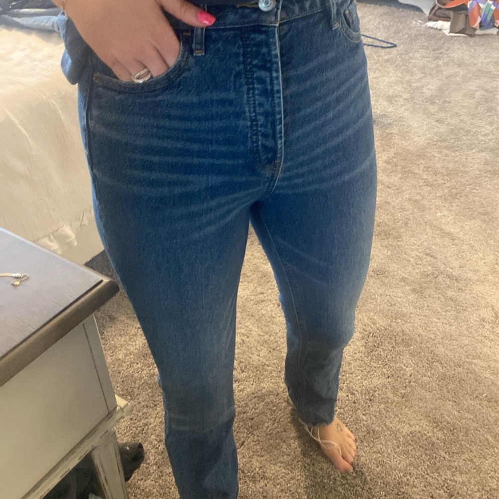 High Rise Straight Jeans - Picture 2 of 3